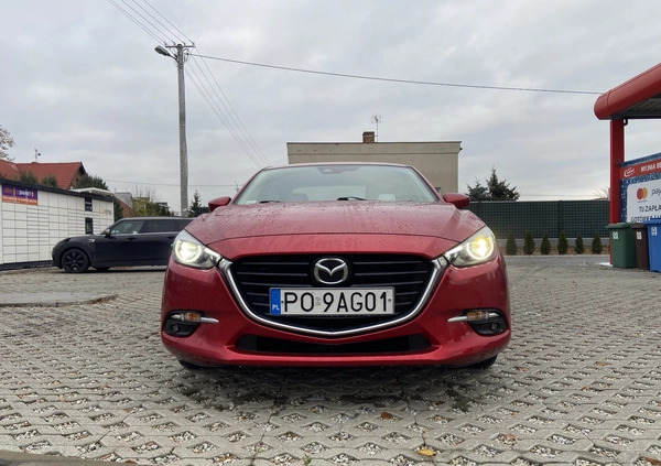 Mazda 3 cena 68900 przebieg: 91062, rok produkcji 2017 z Poznań małe 172